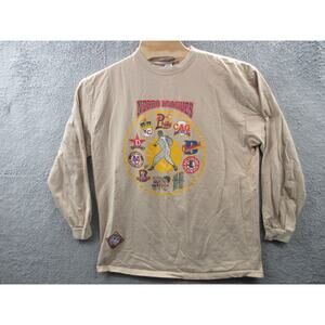 Vintage NEGRO LEAGUE MUSEUM Long Sleeve XXL Men's Shirt w/Retro Teams OCEAN BAY